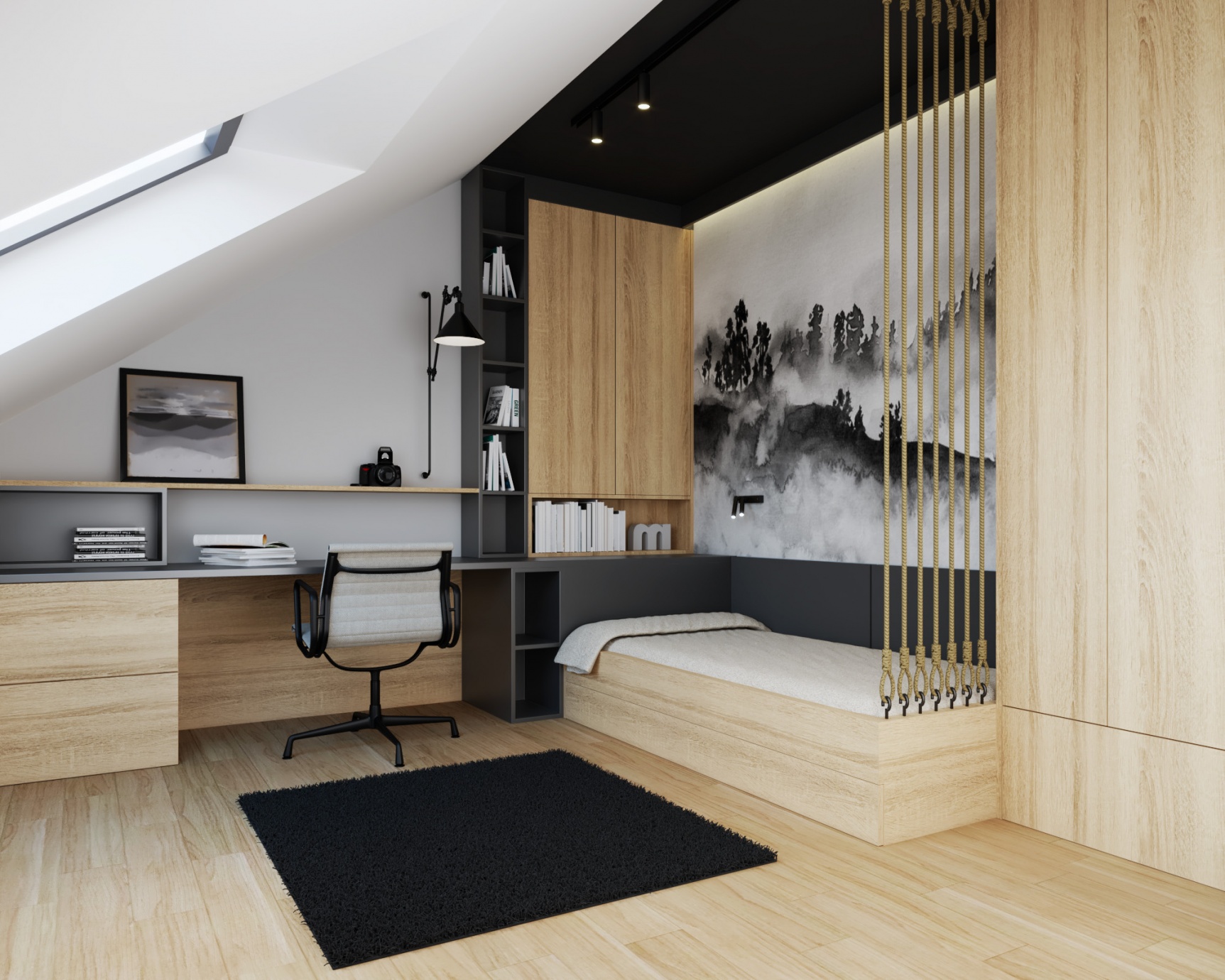 Model 145 Bolechówko pokój piętro