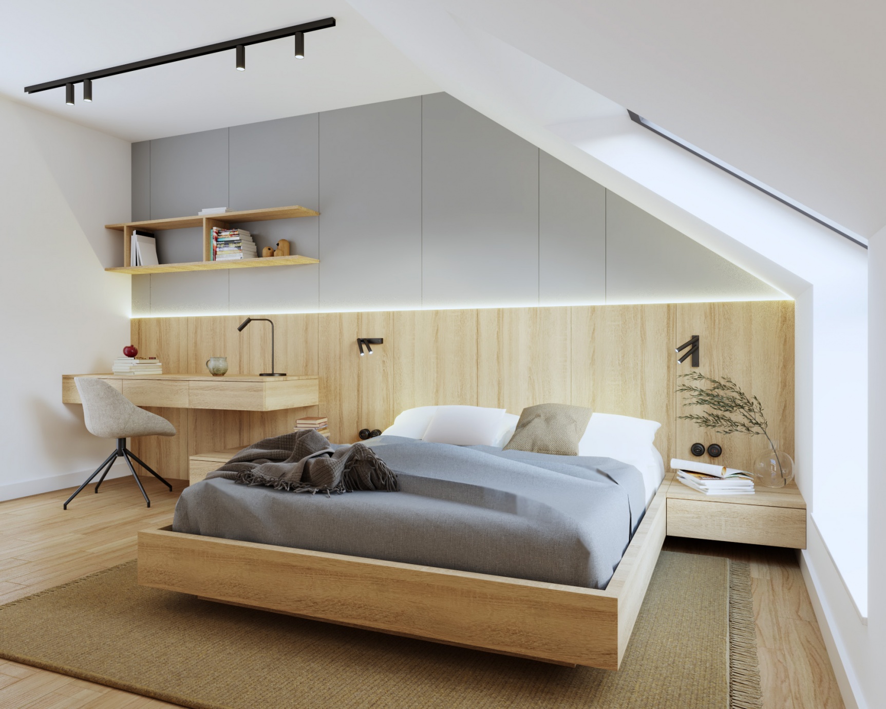 Model 145 Bolechówko sypialnia piętro