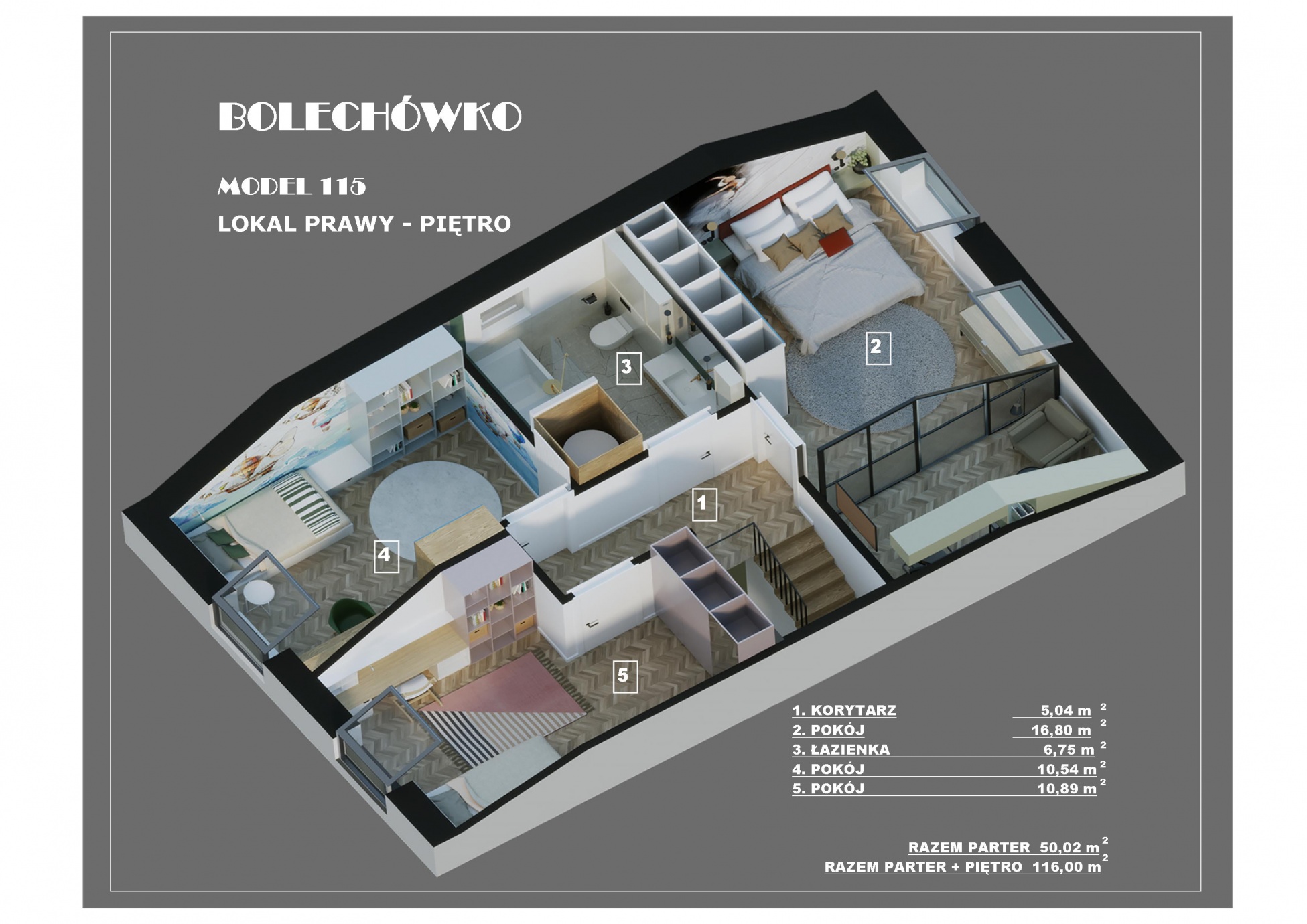 Model 115 prawy piętro Bolechówko