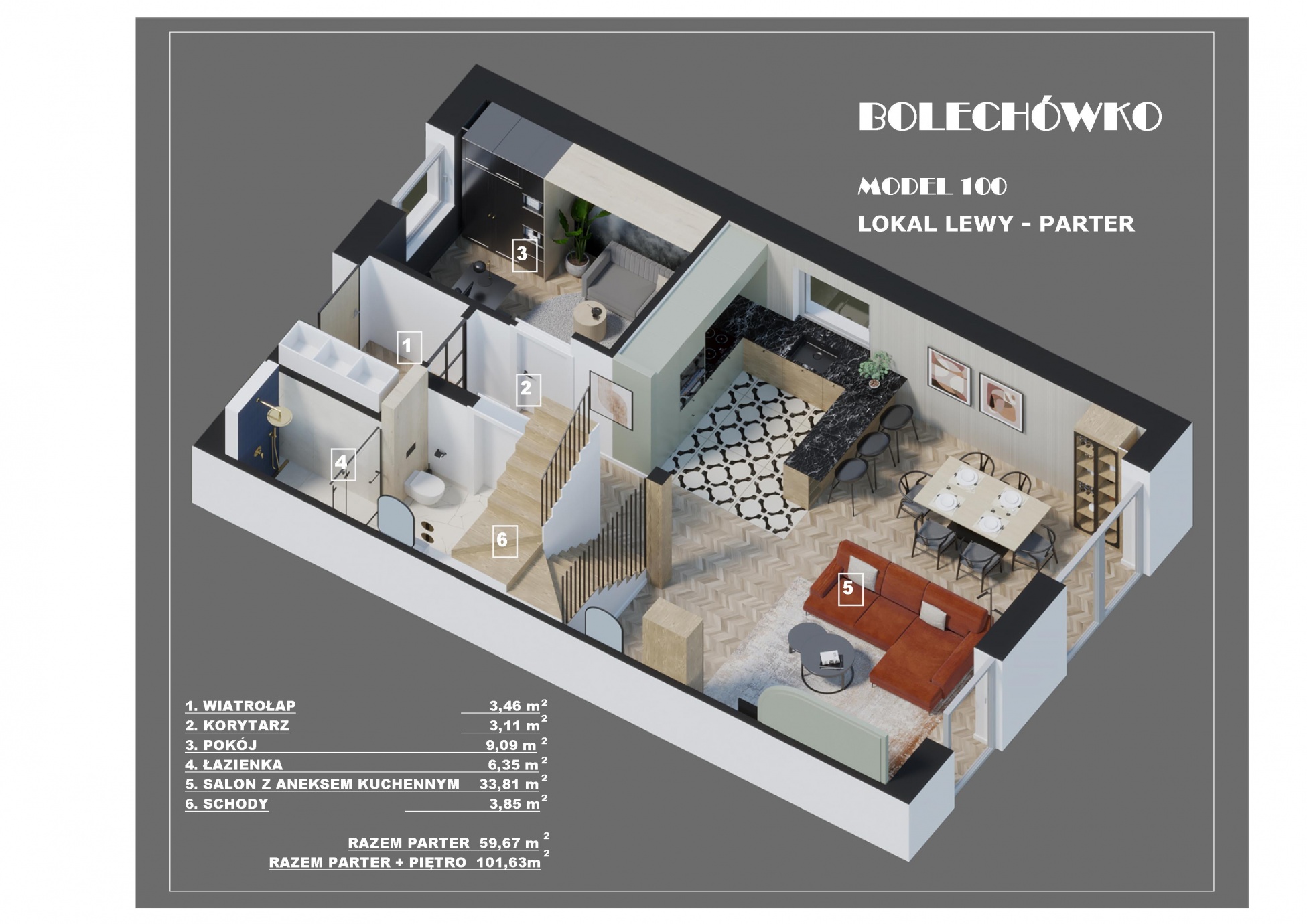 Model 100 lewy parter