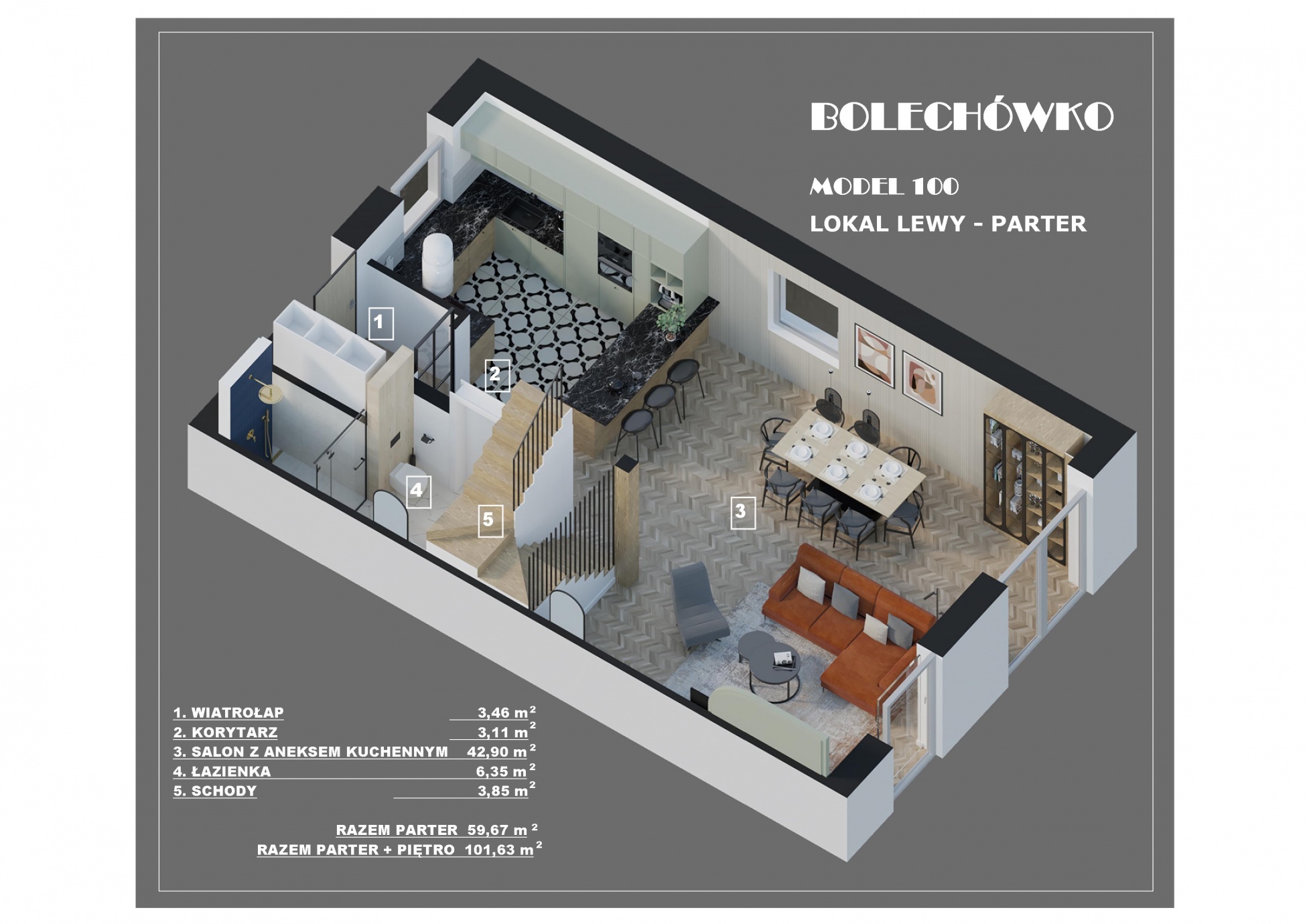 Model 100 lewy parter