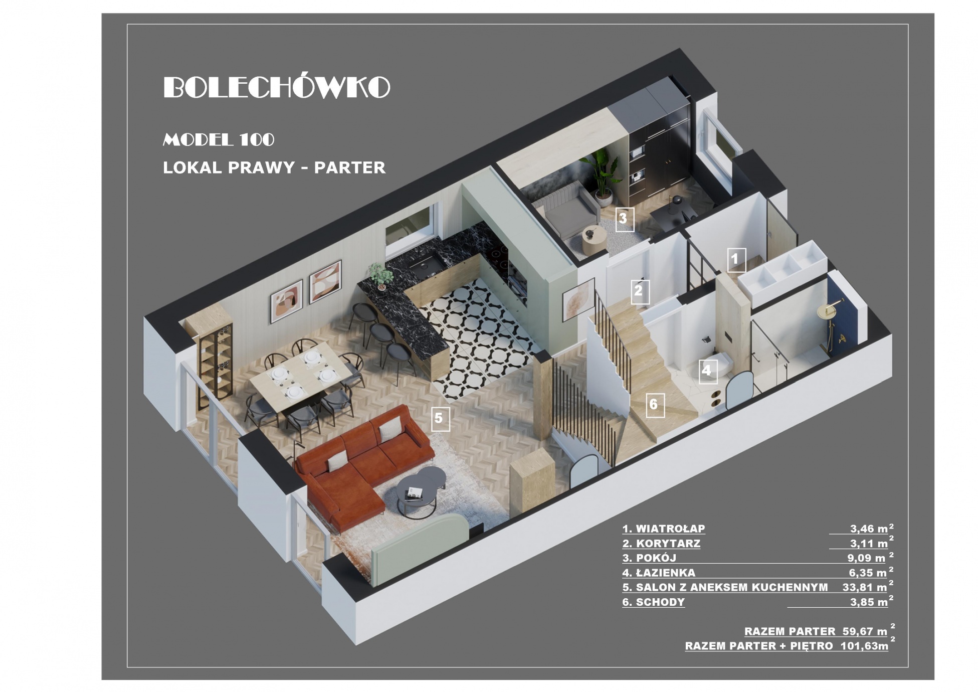 Model 100 prawy Bolechówko