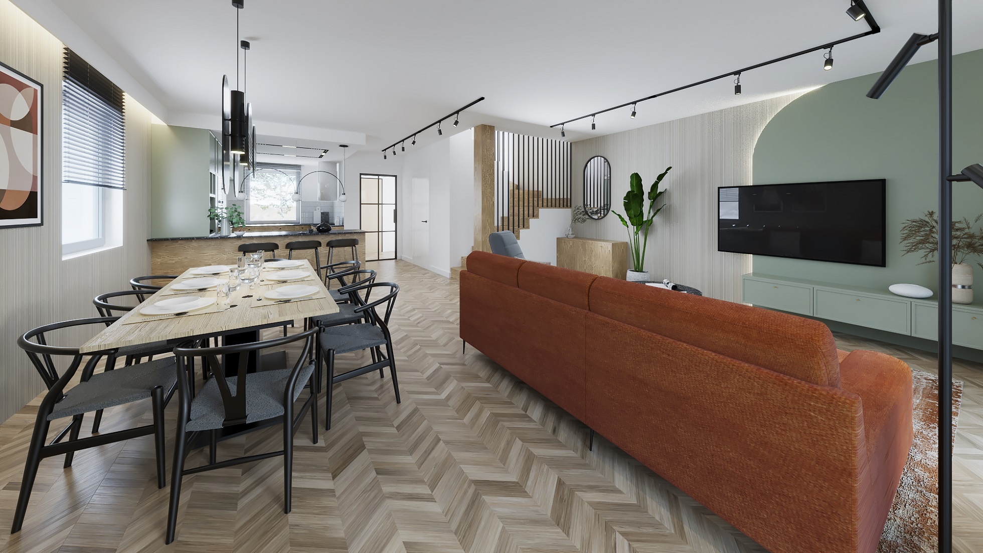 Model 100 salon kuchnia Bolechówko