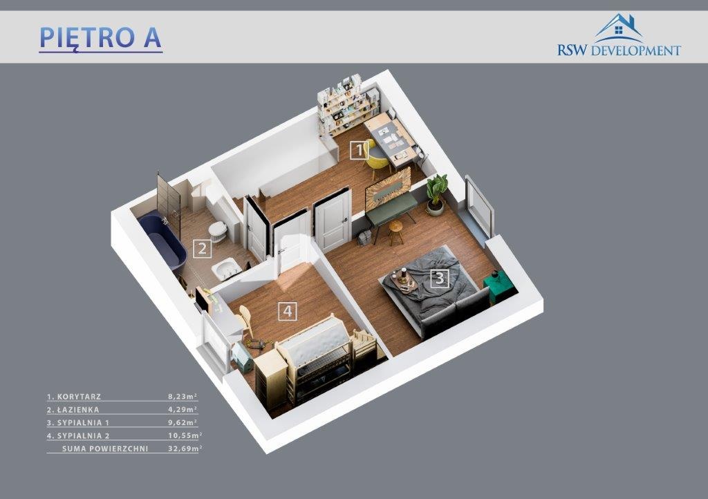 Model 75 piętro Bolechówko